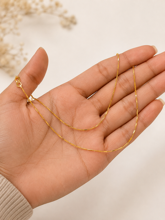 Gold Plated Chain | Anti-Tarnish | Daily Use