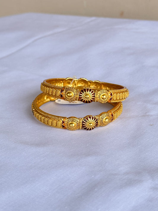 Gold Plated Kada Chudi Set for Women Pack Of 6