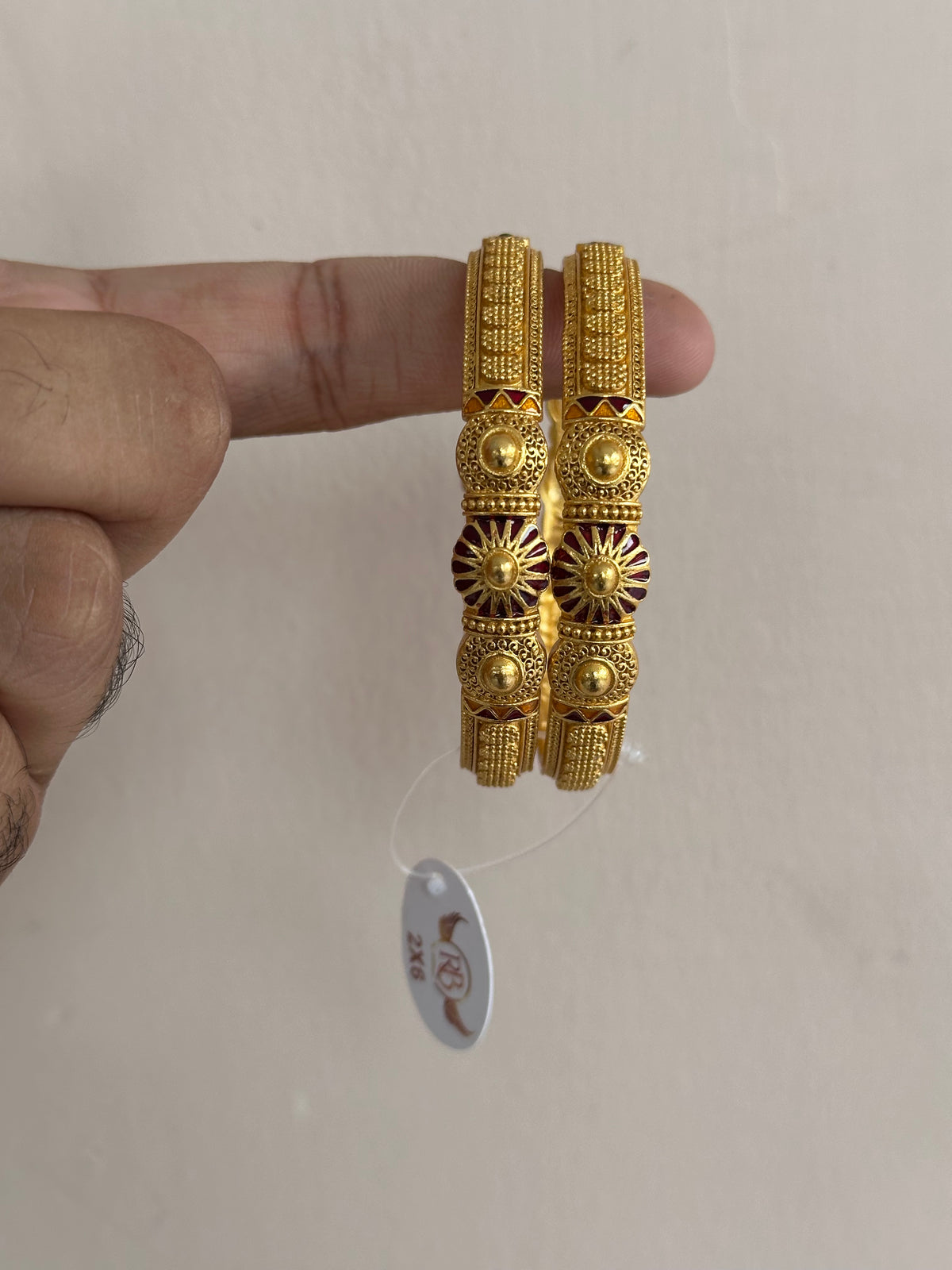 Gold Plated Kada Chudi Set for Women Pack Of 6